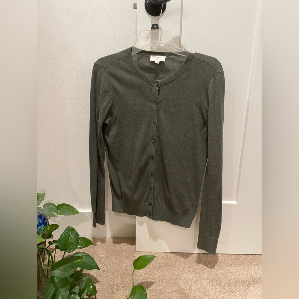 Women’s Size S Green Cartigan